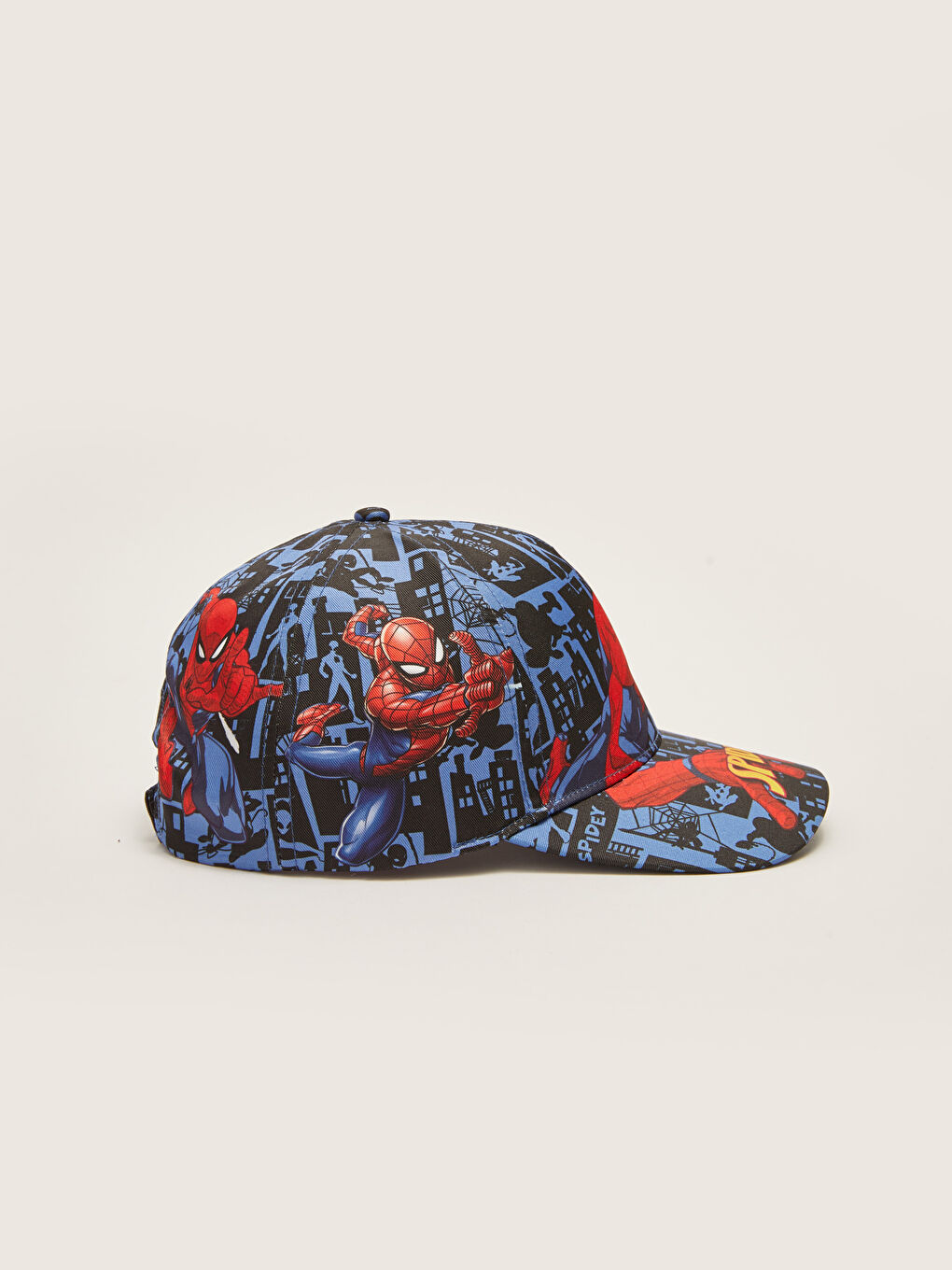 Mavi Spider-Man Lisanslı Erkek Çocuk Kep Şapka-2