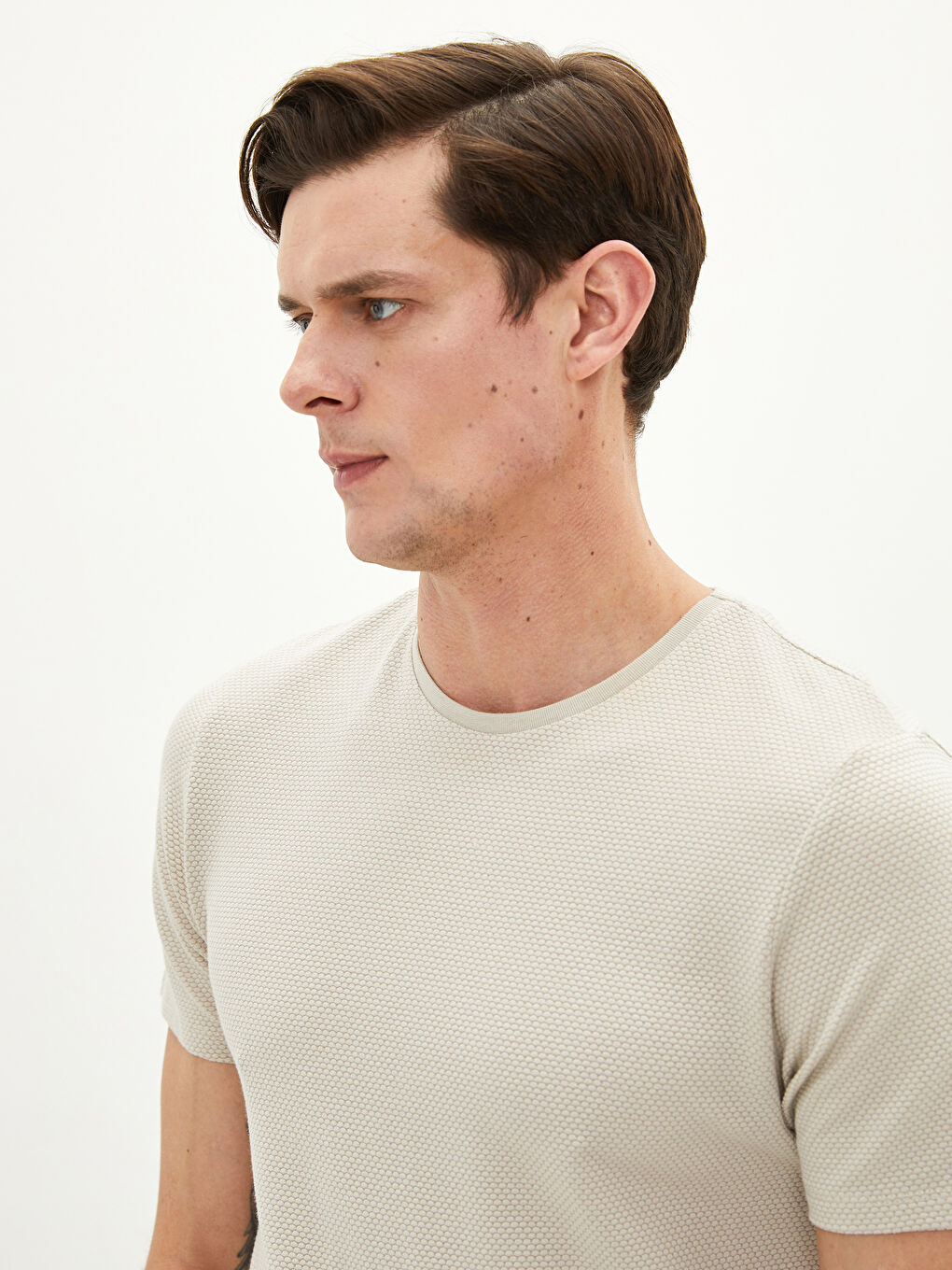 Crew Neck Short Sleeve Men's T-Shirt-2