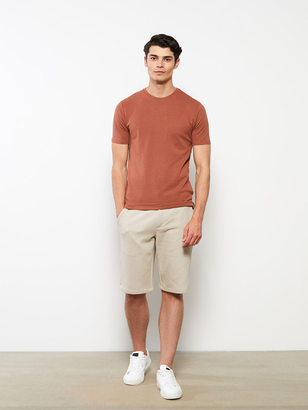 Crew Neck Short Sleeve Men's T-Shirt-2