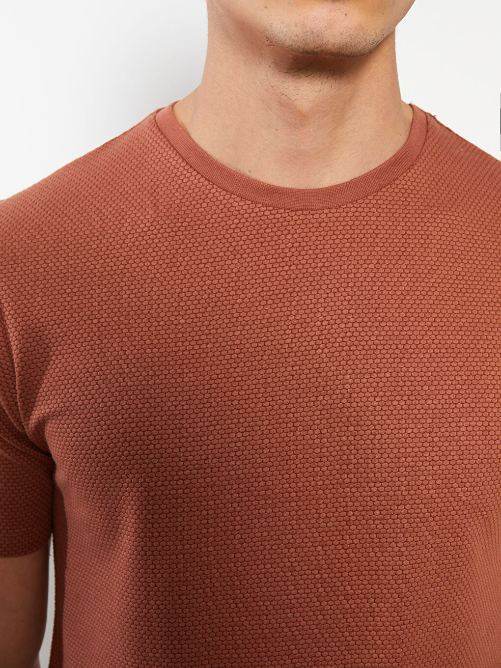 Crew Neck Short Sleeve Men's T-Shirt-3