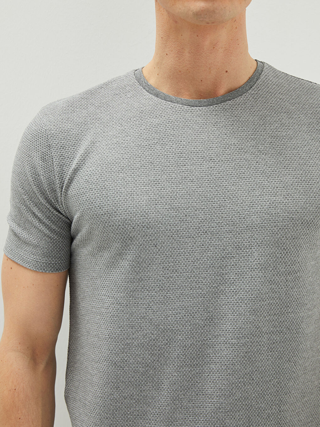 Crew Neck Short Sleeve Men's T-Shirt-3