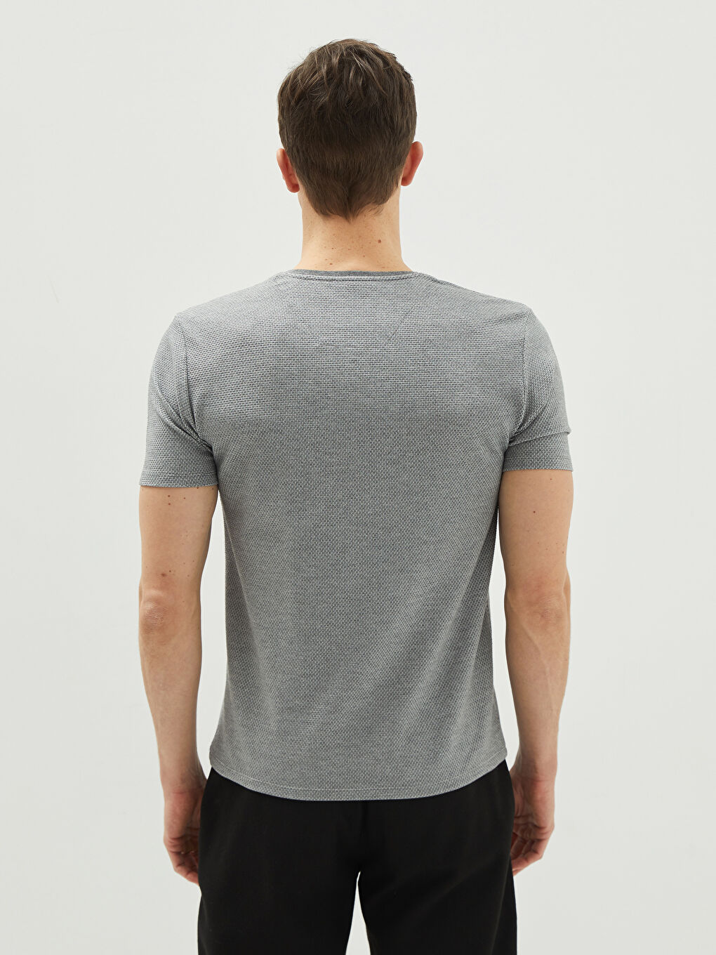 Crew Neck Short Sleeve Men's T-Shirt-4