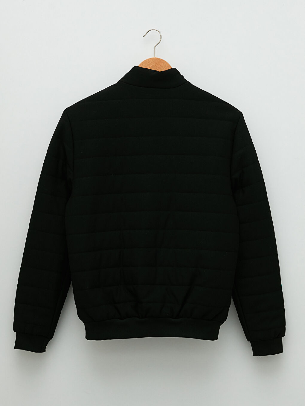 Siyah Slim Fit Dik Yaka Erkek Mont-8