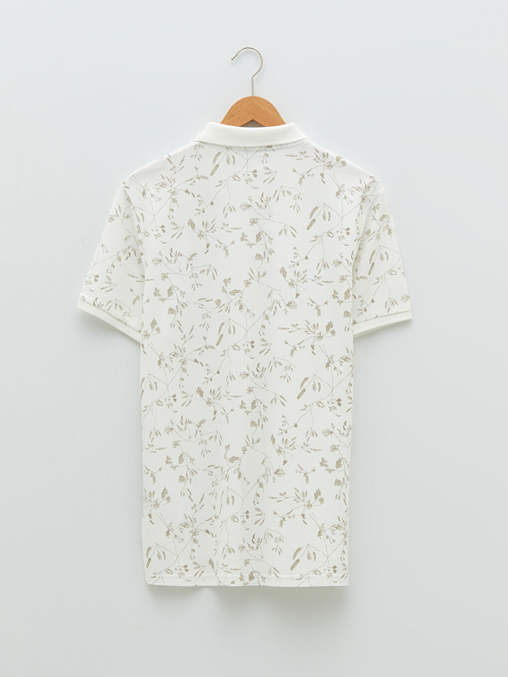 Футболка Мужская Поло Воротник Короткий Рукав Узорчатая Пике-6