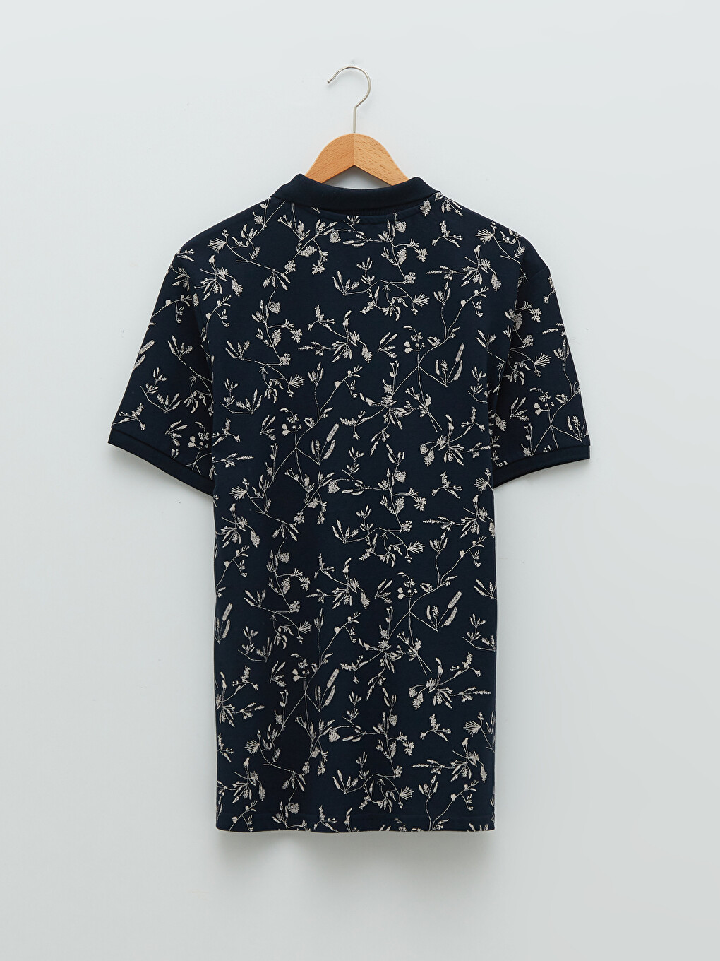 Tricou Polo Guler Mânecă Scurtă Cu Model Pique Pentru Bărbați-6