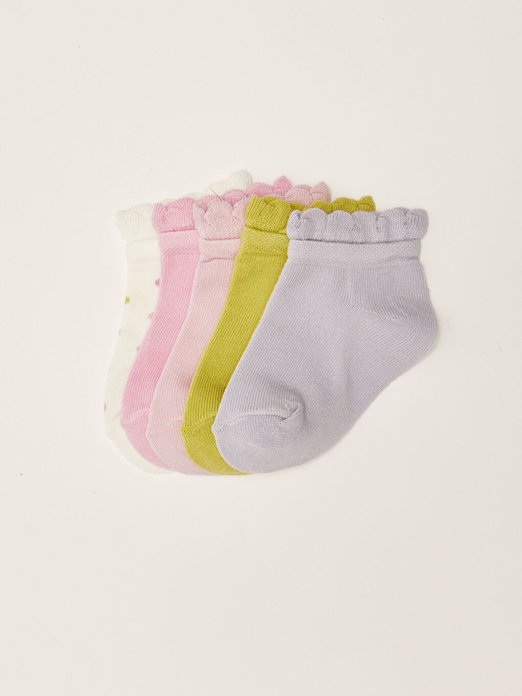Basic Kız Bebek Patik Çorap 5'li