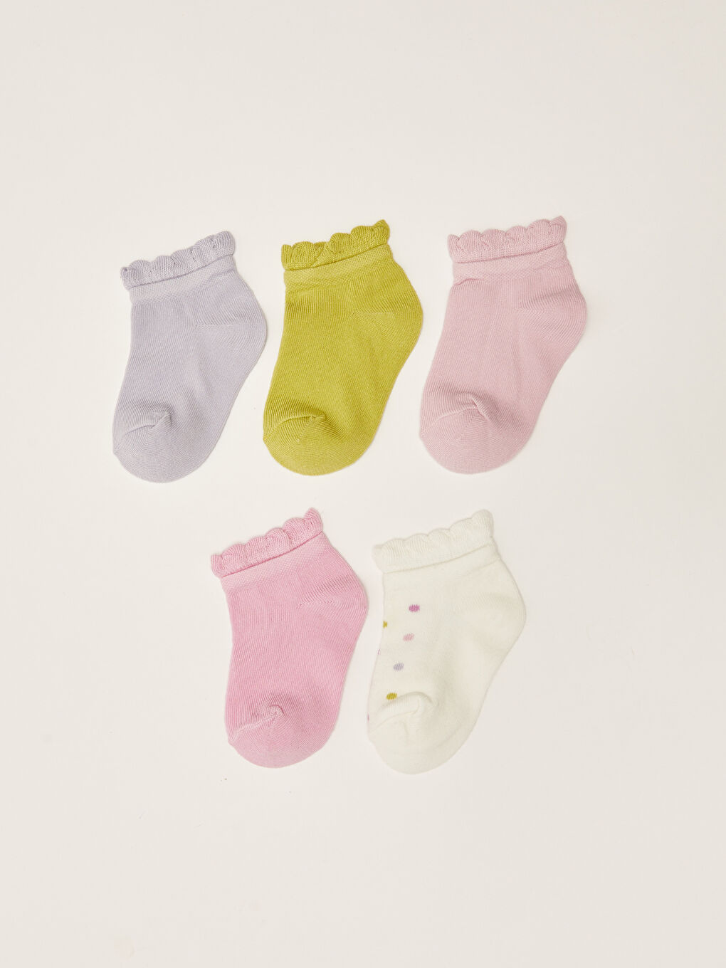 Basic Kız Bebek Patik Çorap 5'li-1