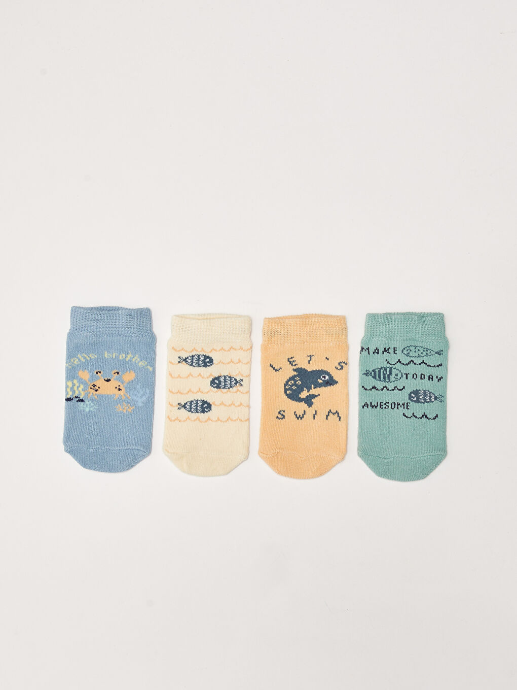 Printed Unisex Baby Booties Socks 4 Pack-1