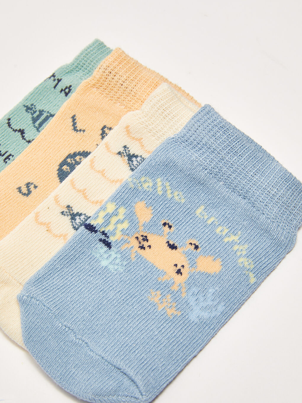 Printed Unisex Baby Booties Socks 4 Pack-2