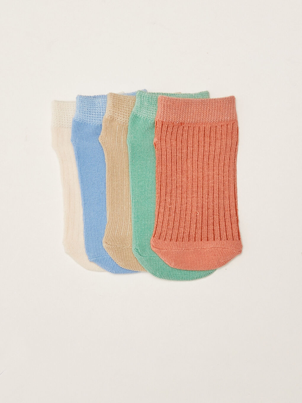 Basic Unisex Baby Booties Socks 5 Pack