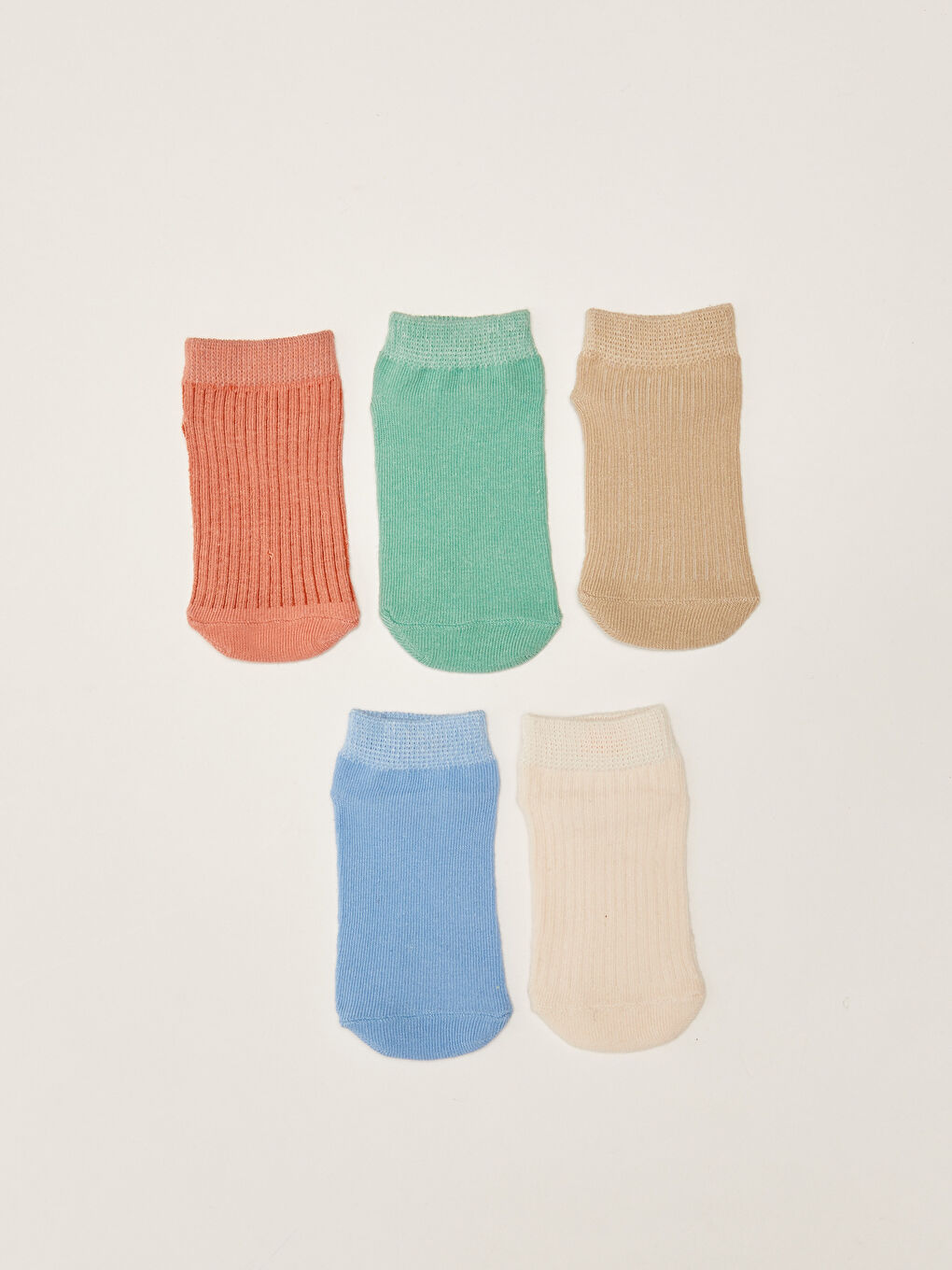 Basic Unisex Baby Booties Socks 5 Pack-1