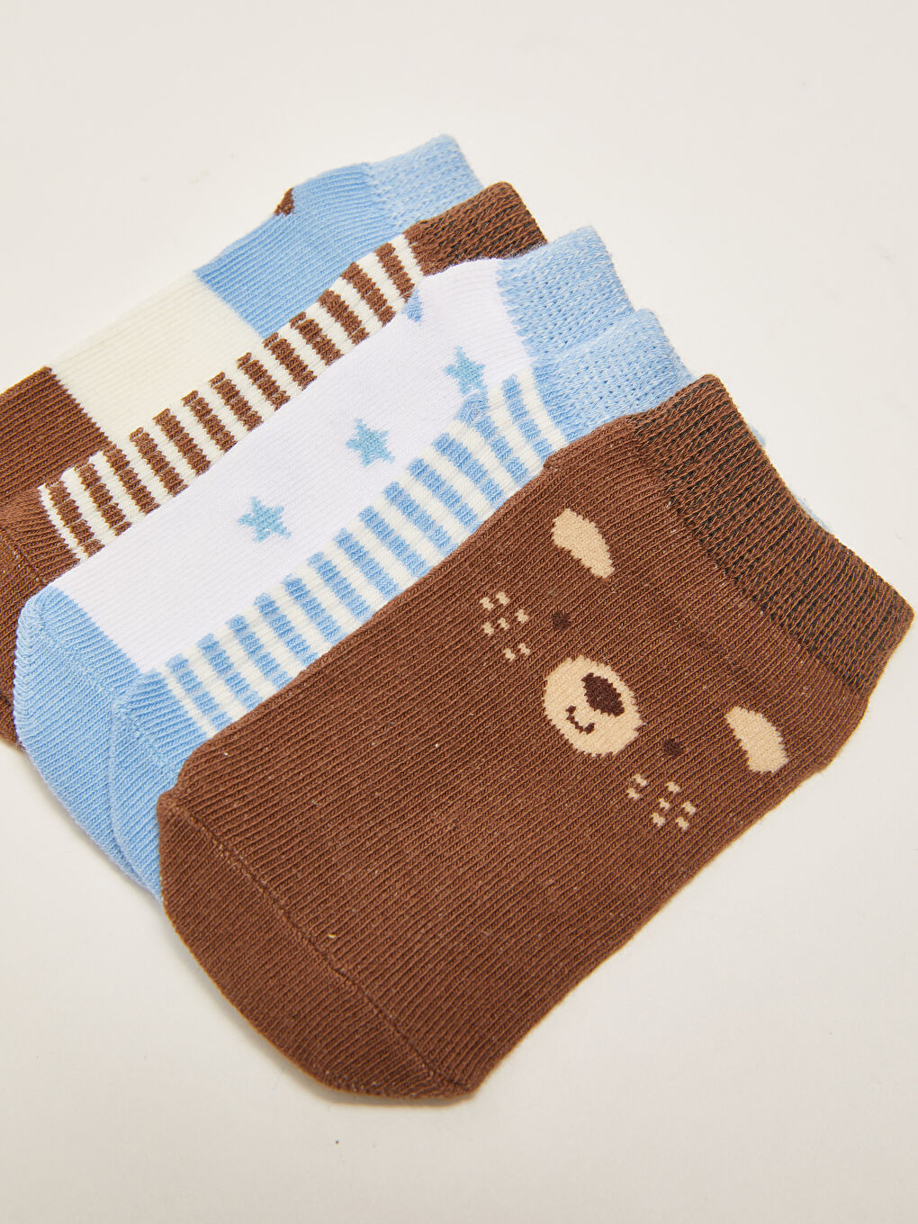 Patterned Baby Boys' Ankle Socks 5 Pack-2