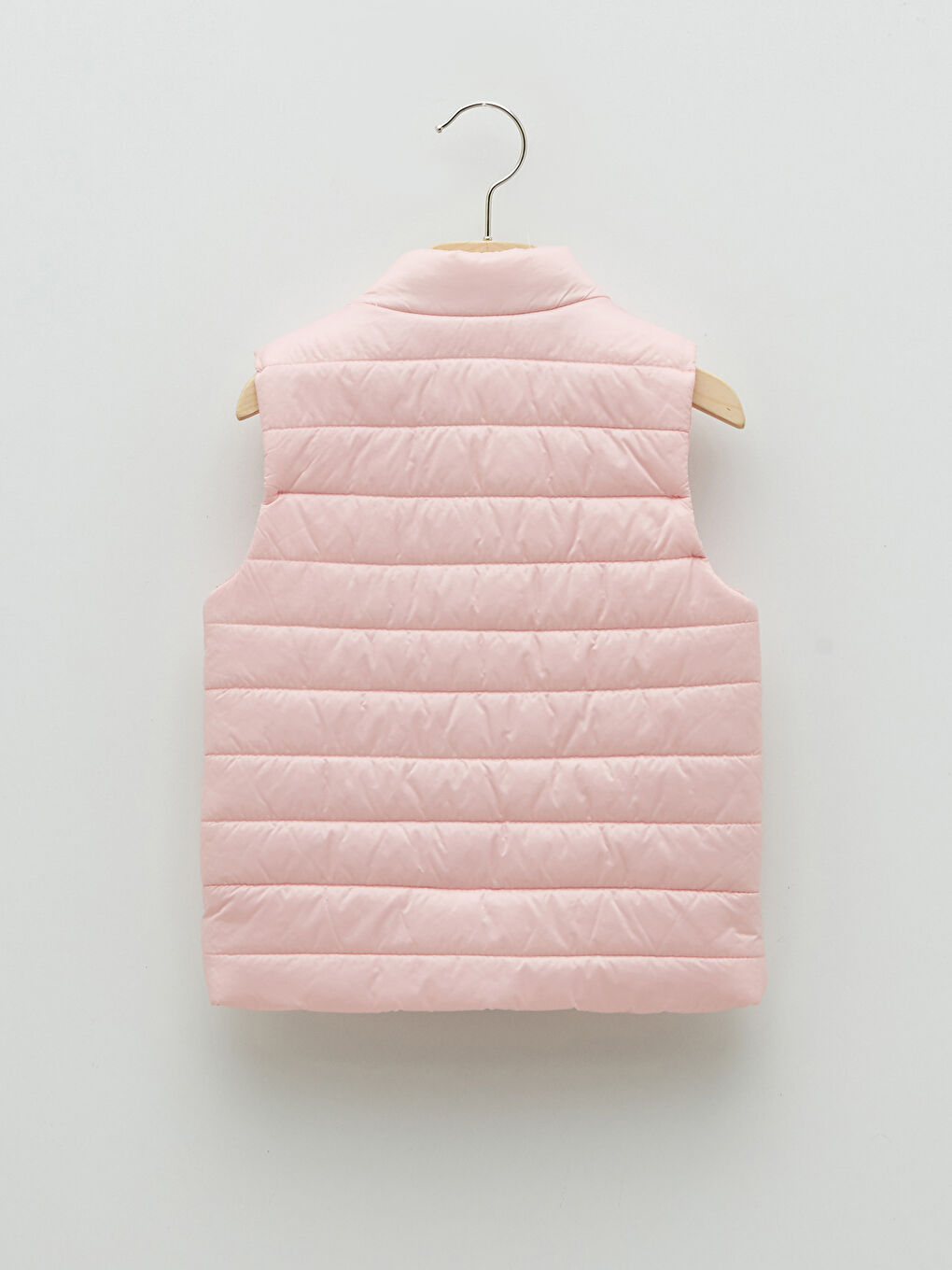 Vestă matlasată Basic pentru bebeluși fete cu guler tip pâlnie-1