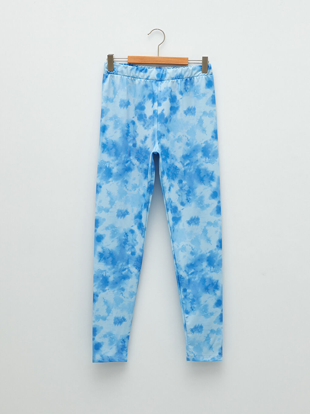 Elastic Waist Tie-Dye Patterned Girl's Long Tights