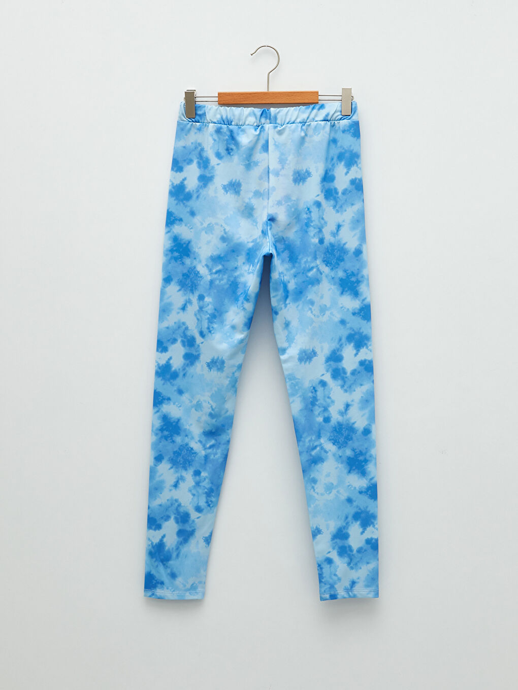 Elastic Waist Tie-Dye Patterned Girl's Long Tights-1