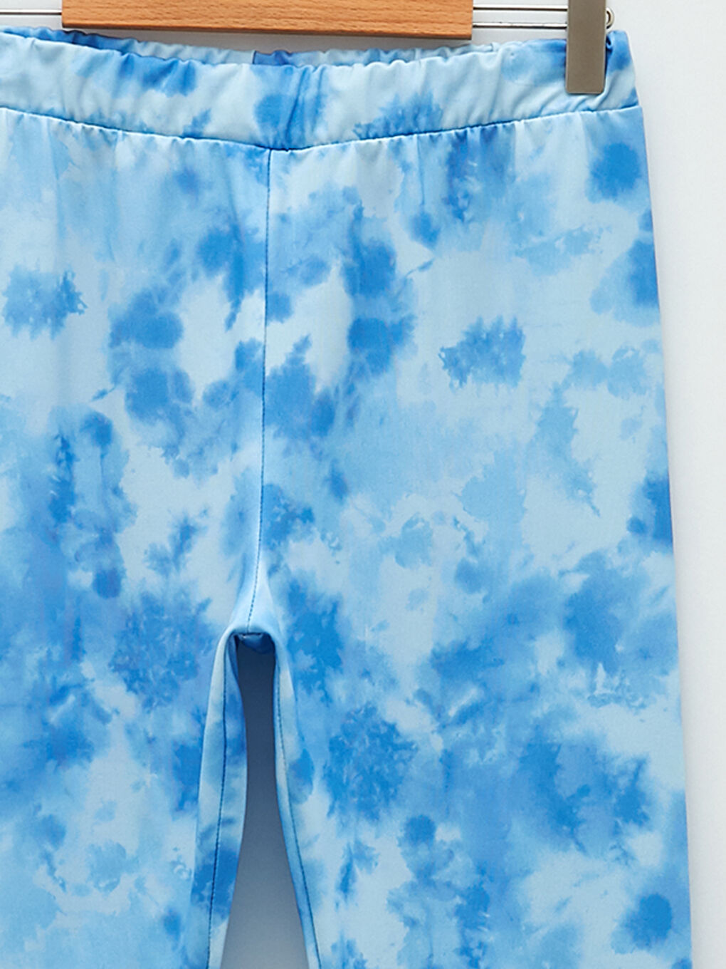 Elastic Waist Tie-Dye Patterned Girl's Long Tights-2