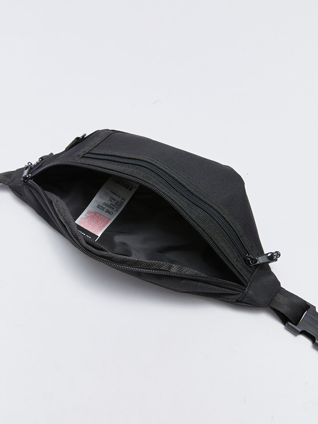 Siyah Düz Erkek Bel Çantası-3
