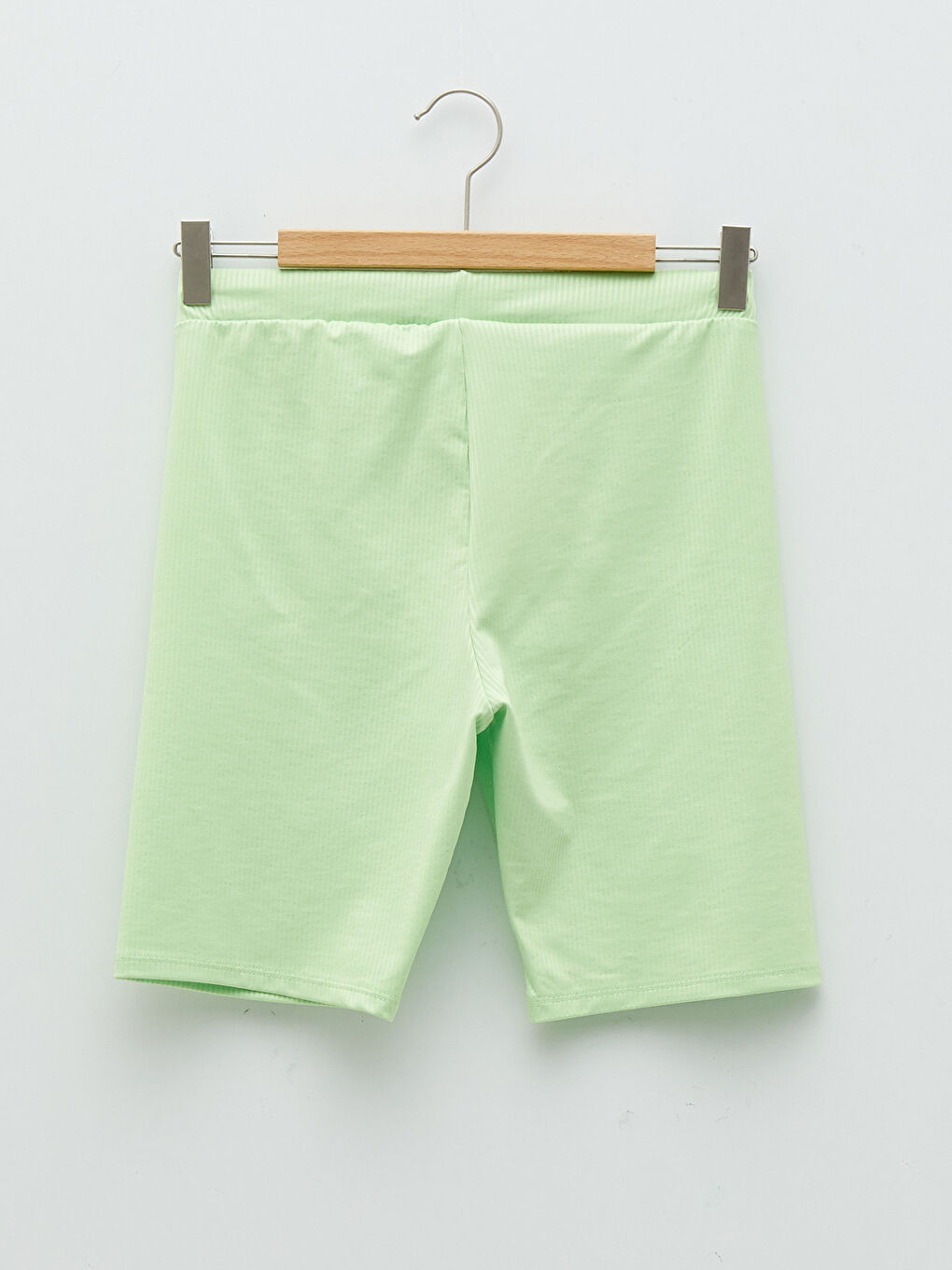 Leggings Courts Basiques à Taille Élastiquée pour Filles-1