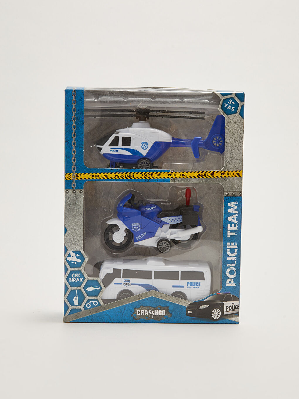 Tirer et Lâcher Ensemble Pompier et Police