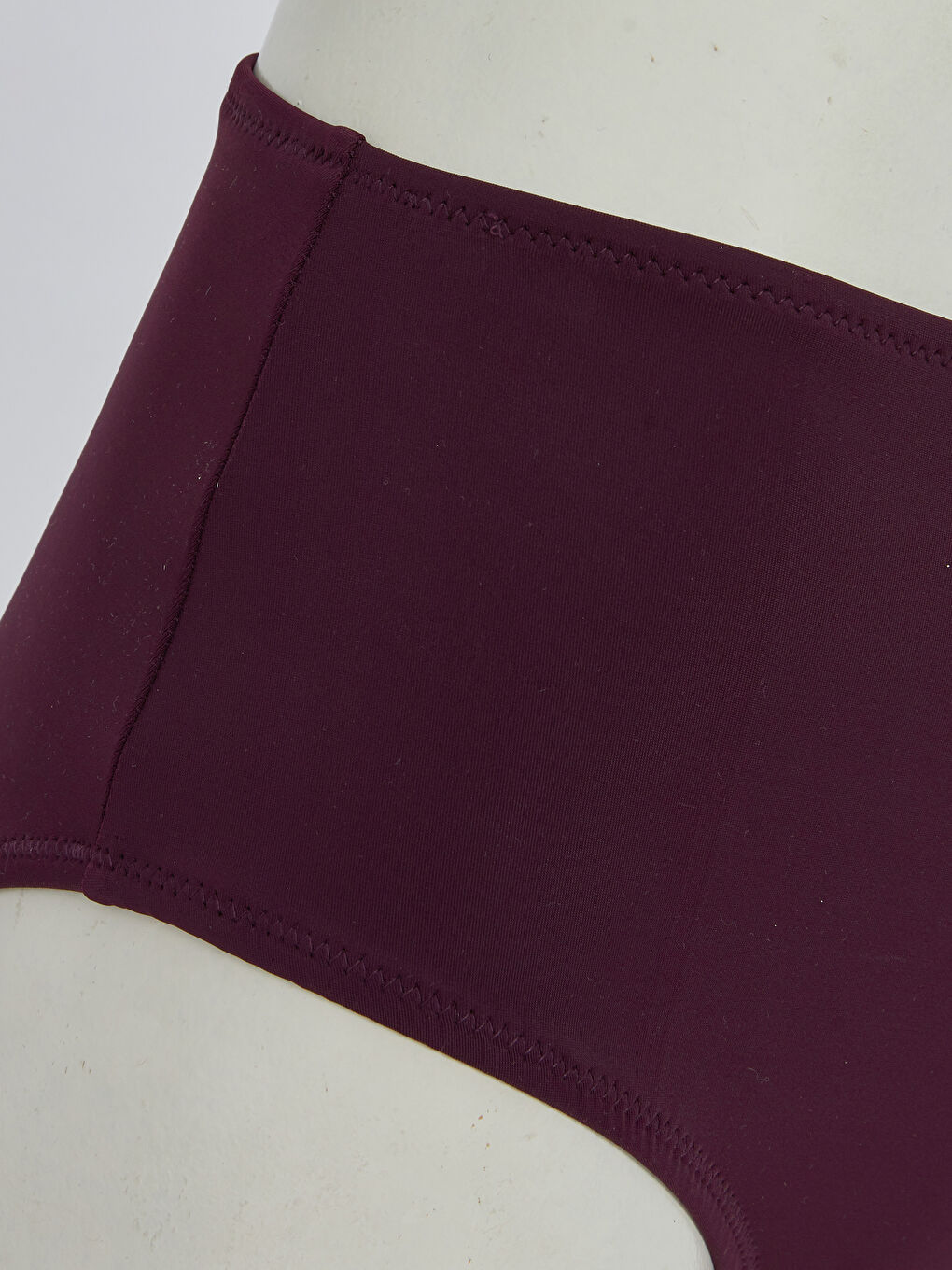 Bordo Kadın Düz Bikini Alt-2
