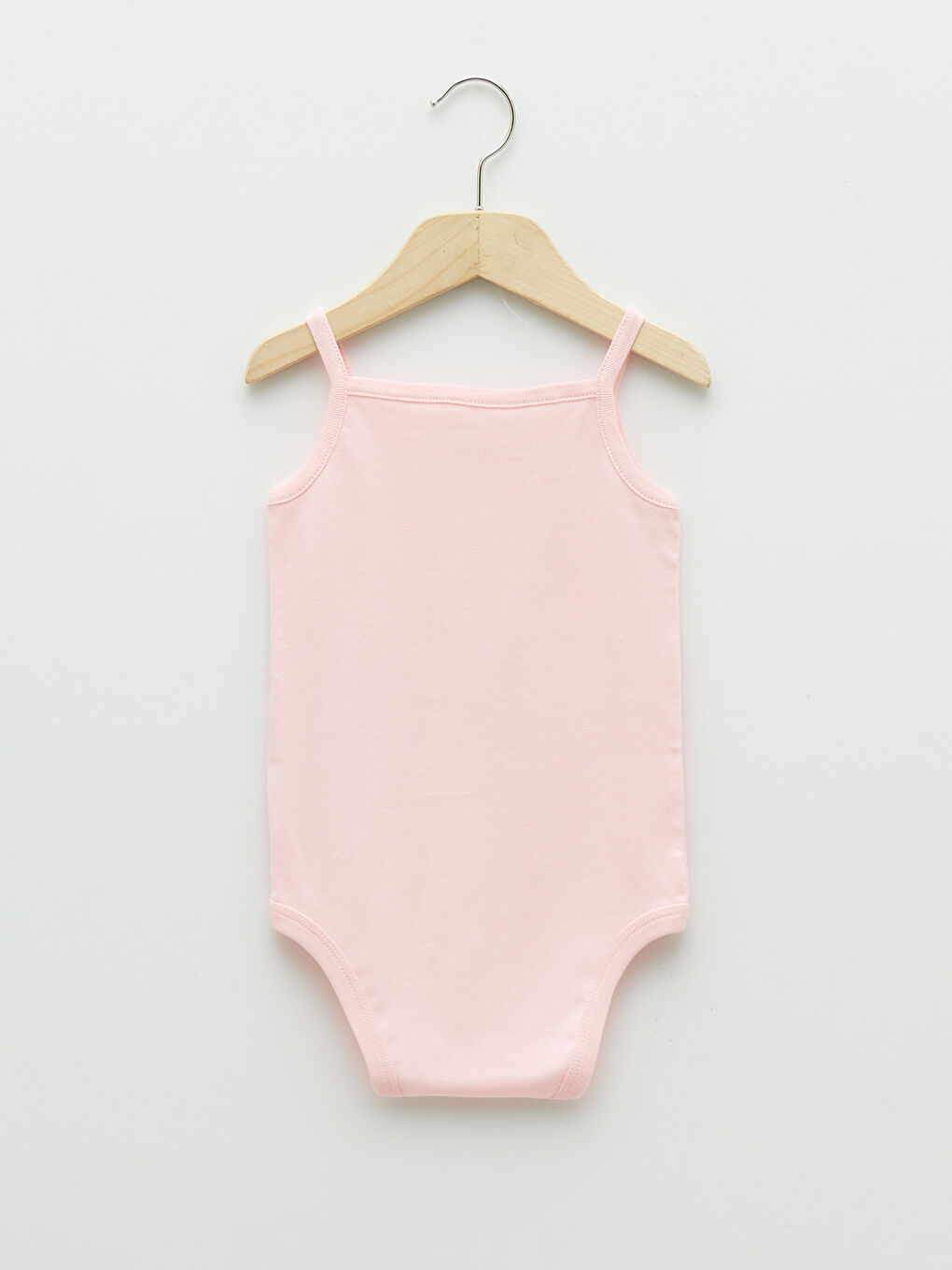 Body Bébé Uni En Coton Basique À Bretelles Et Col Carré Avec Boutons-Pression Lot De 5-3