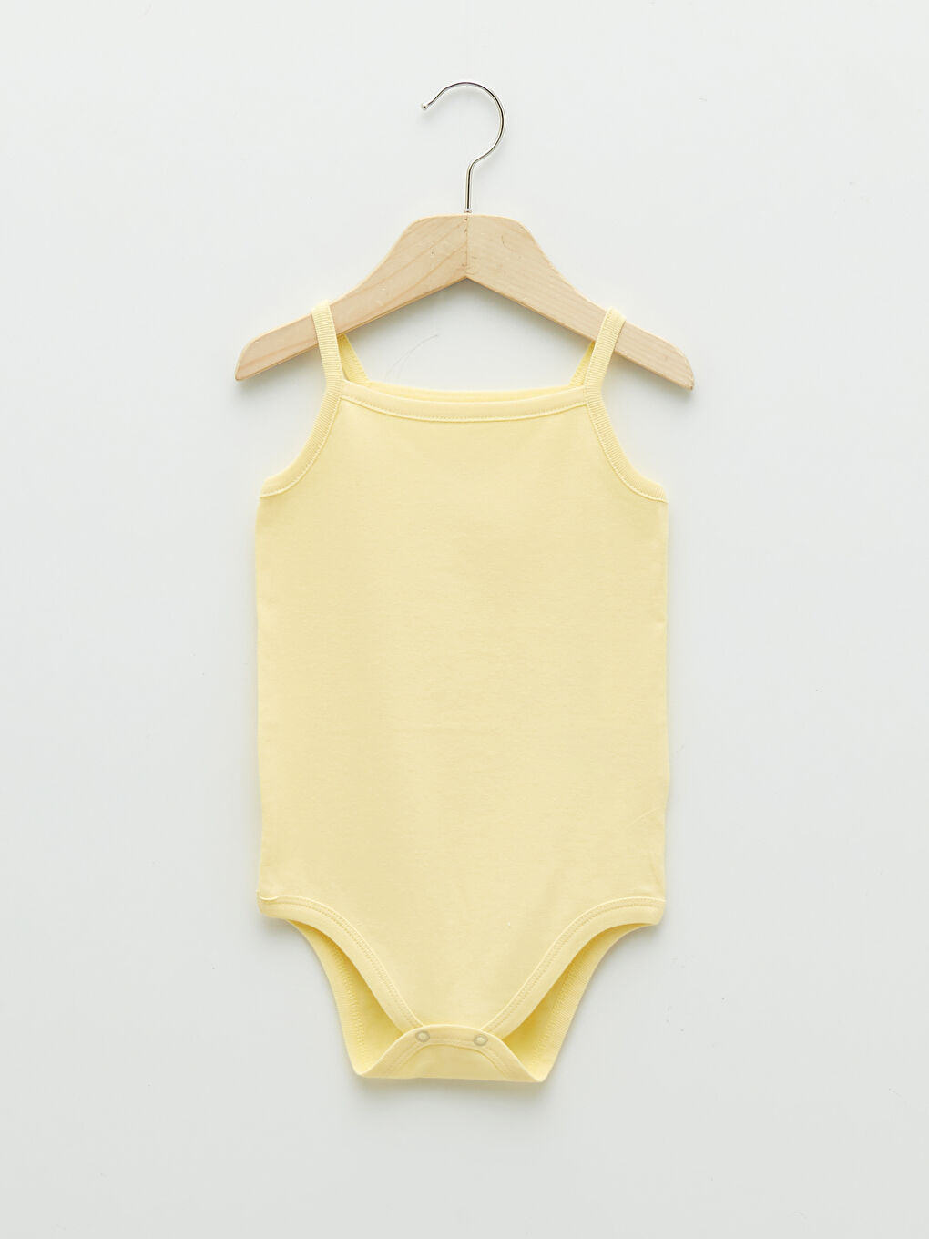 Body Bébé Uni En Coton Basique À Bretelles Et Col Carré Avec Boutons-Pression Lot De 5-4