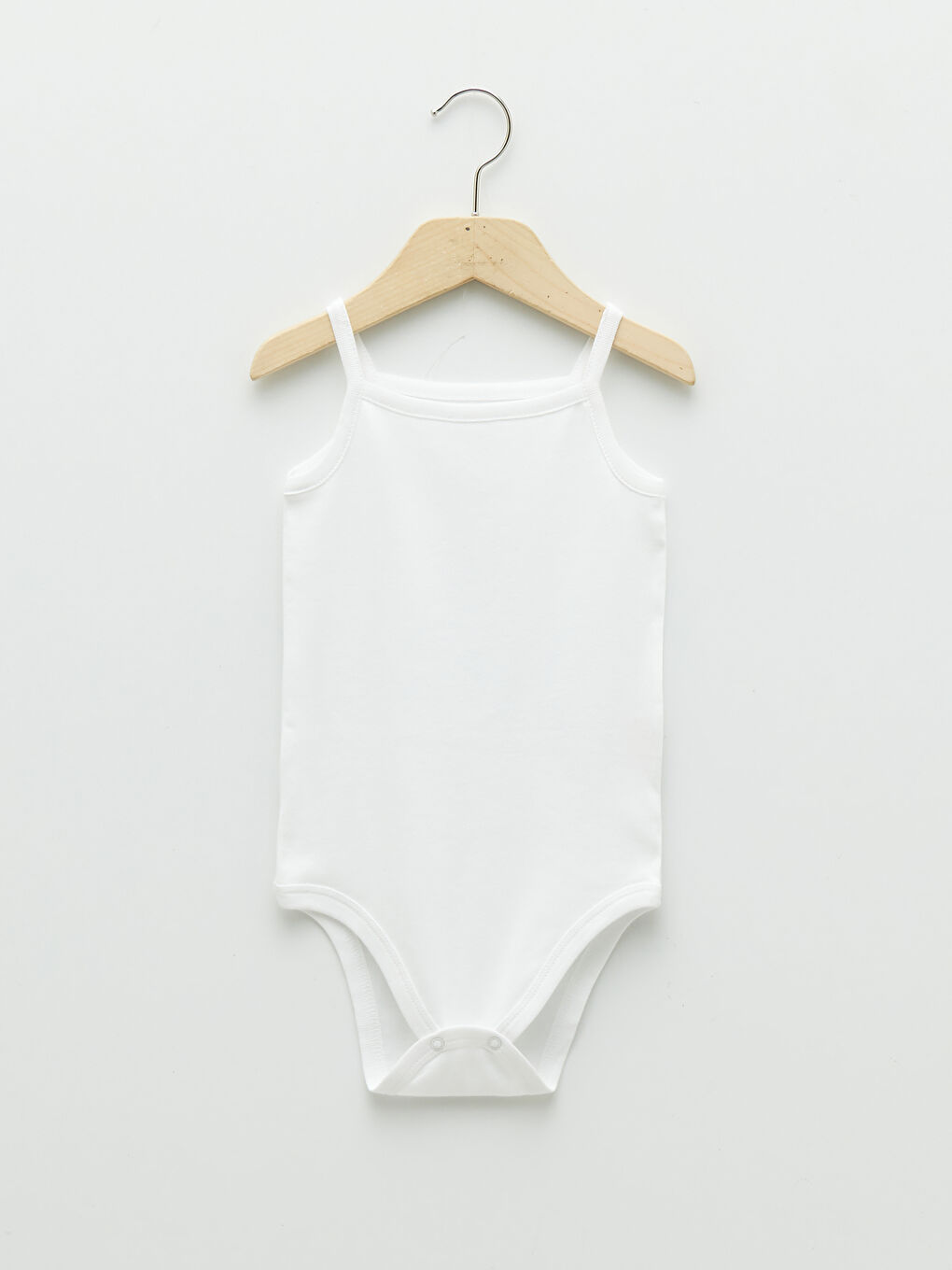 Body Bébé Uni En Coton Basique À Bretelles Et Col Carré Avec Boutons-Pression Lot De 5-6