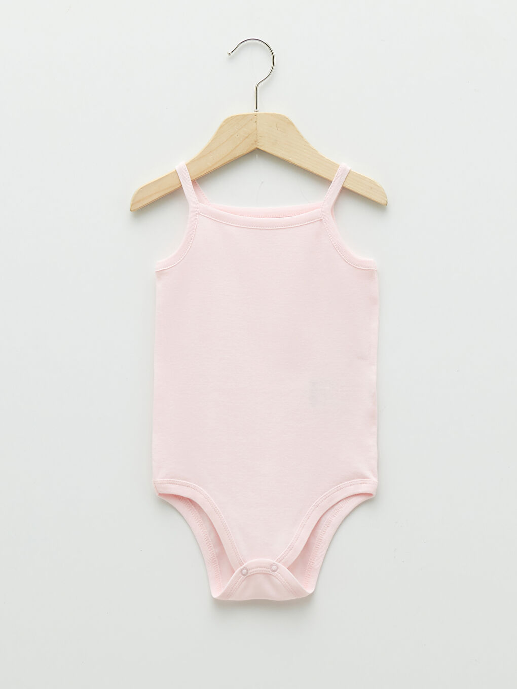 Body Bébé Uni En Coton Basique À Bretelles Et Col Carré Avec Boutons-Pression Lot De 5-8
