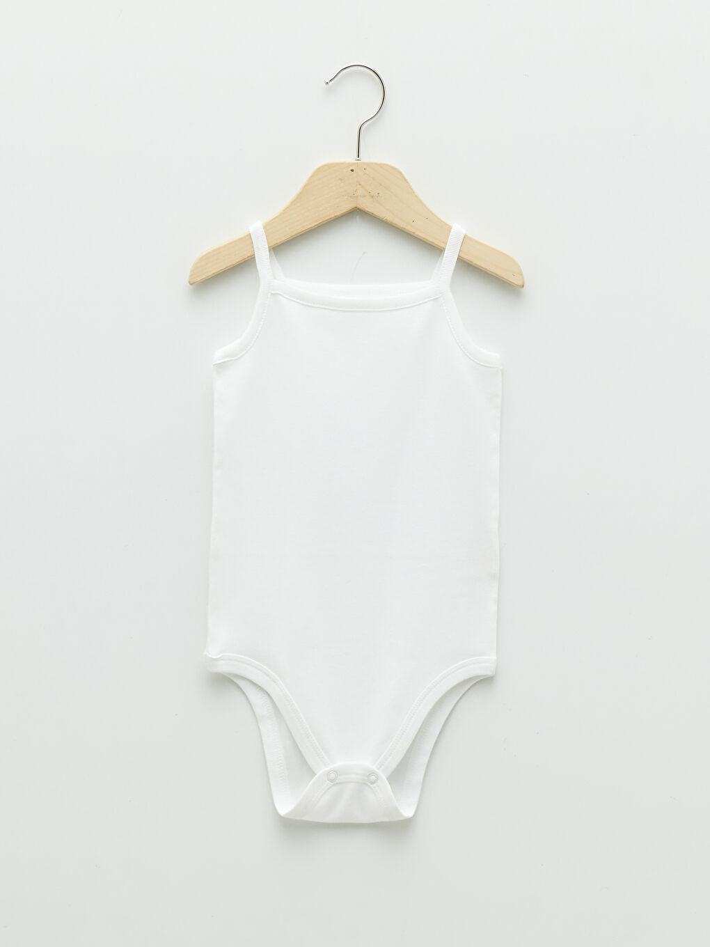 Body Bébé Uni En Coton Basique À Bretelles Et Col Carré Avec Boutons-Pression Lot De 5-10