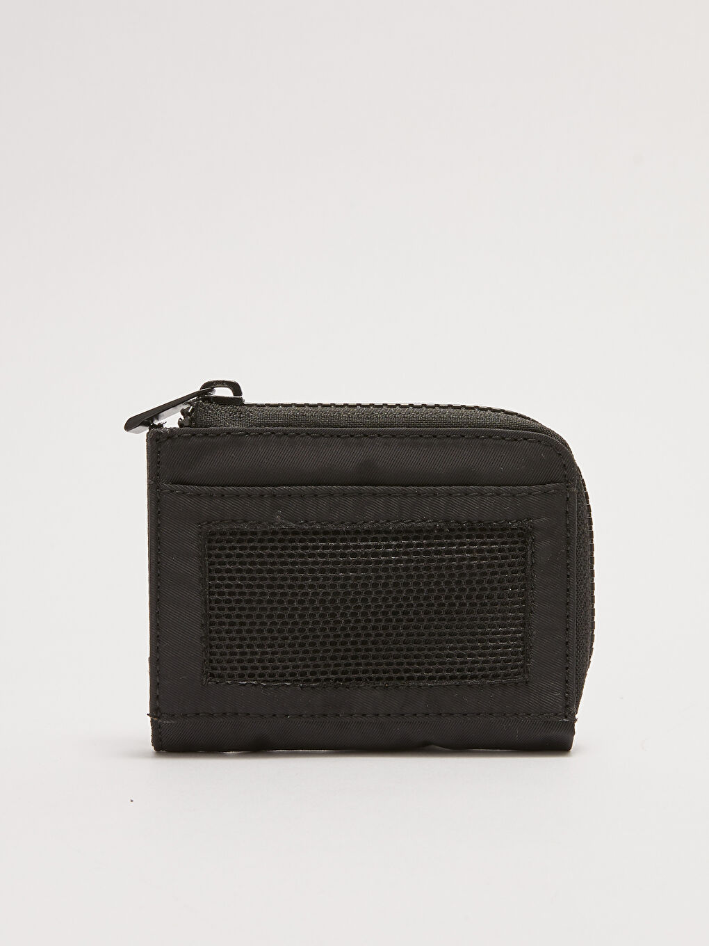 Siyah Düz Metal Aksesuarlı Erkek Cüzdan