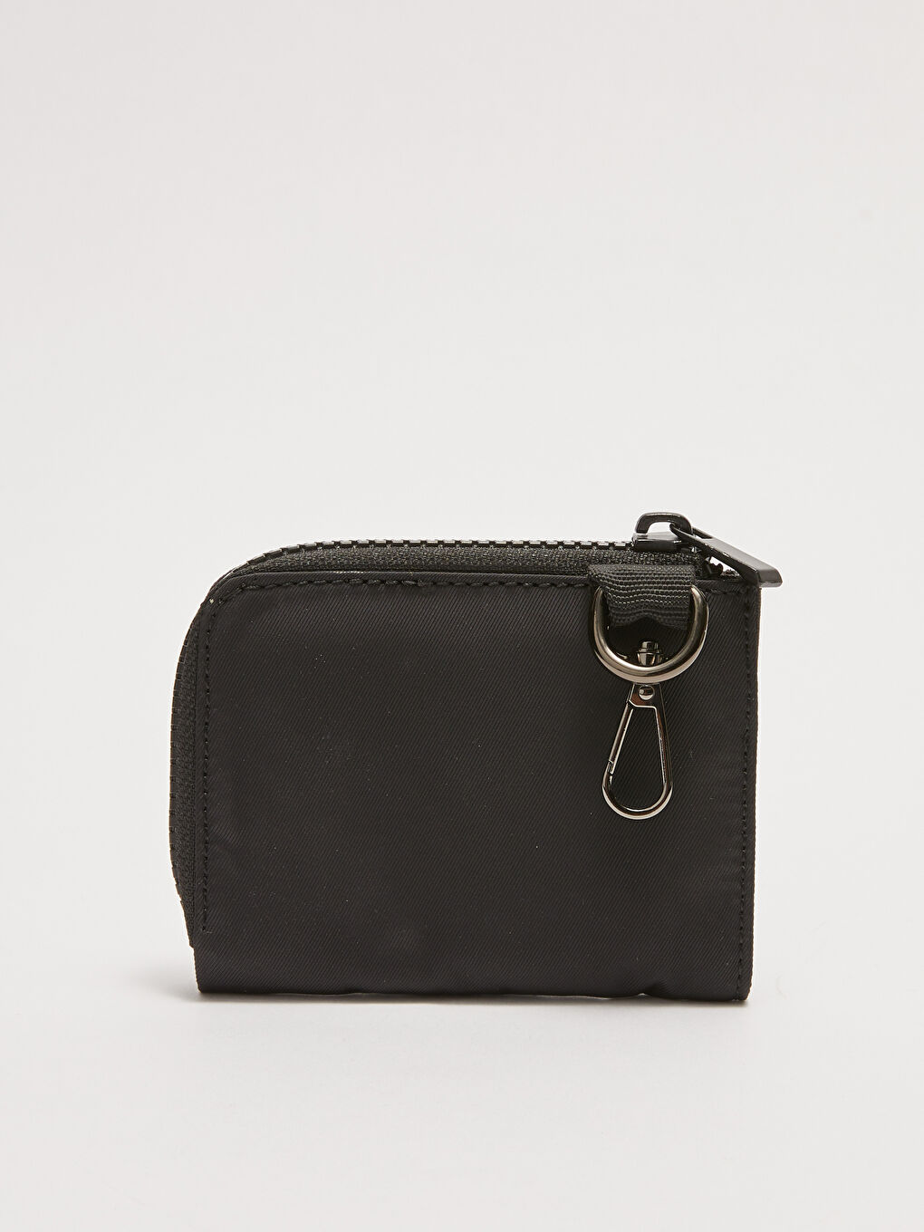 Siyah Düz Metal Aksesuarlı Erkek Cüzdan-1