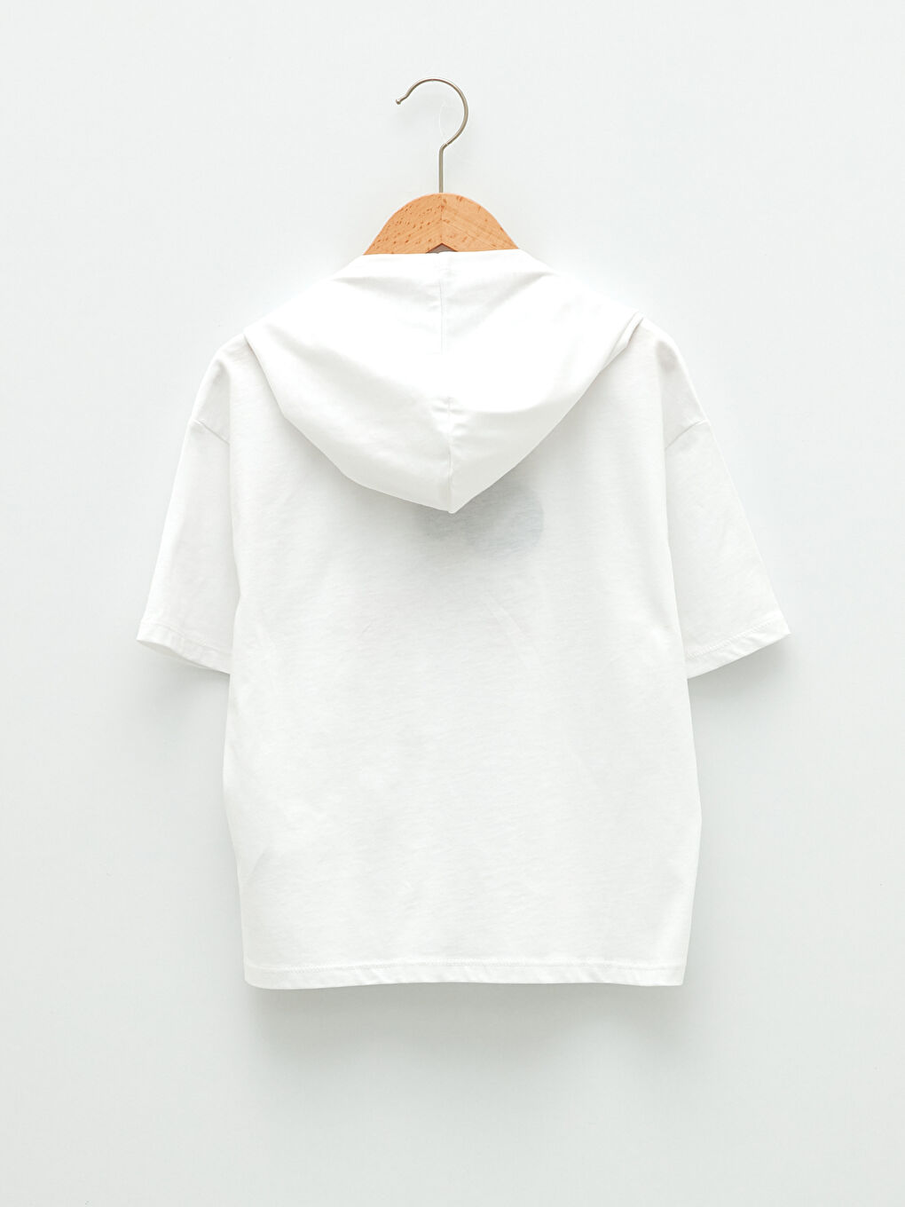 Hoodie Girl Mickey Mouse Printed Short Sleeve T-Shirt-1