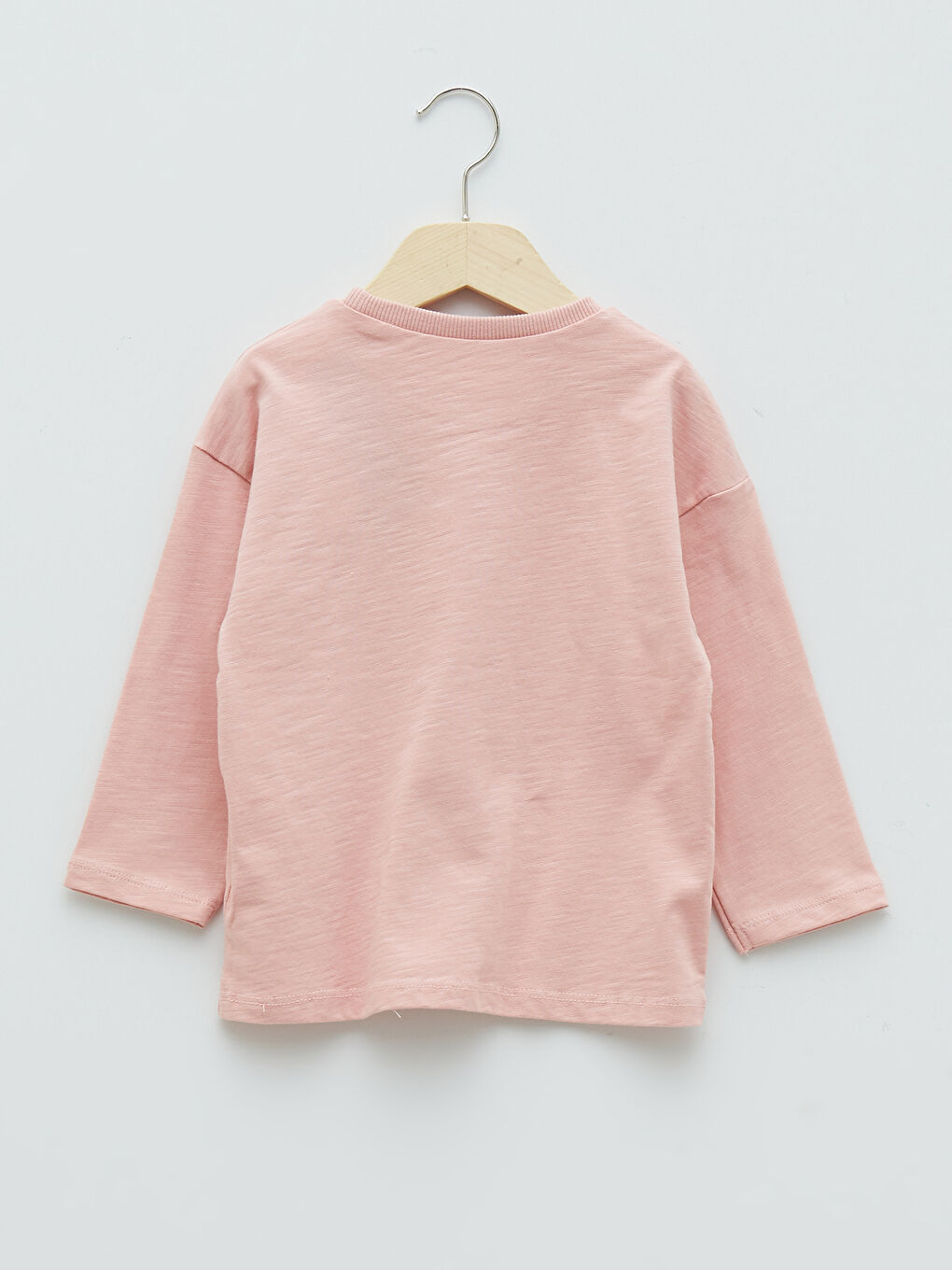 LCW baby Crew Neck Long Sleeve Basic Baby Boys' T-Shirt -S24110Z1-FKR