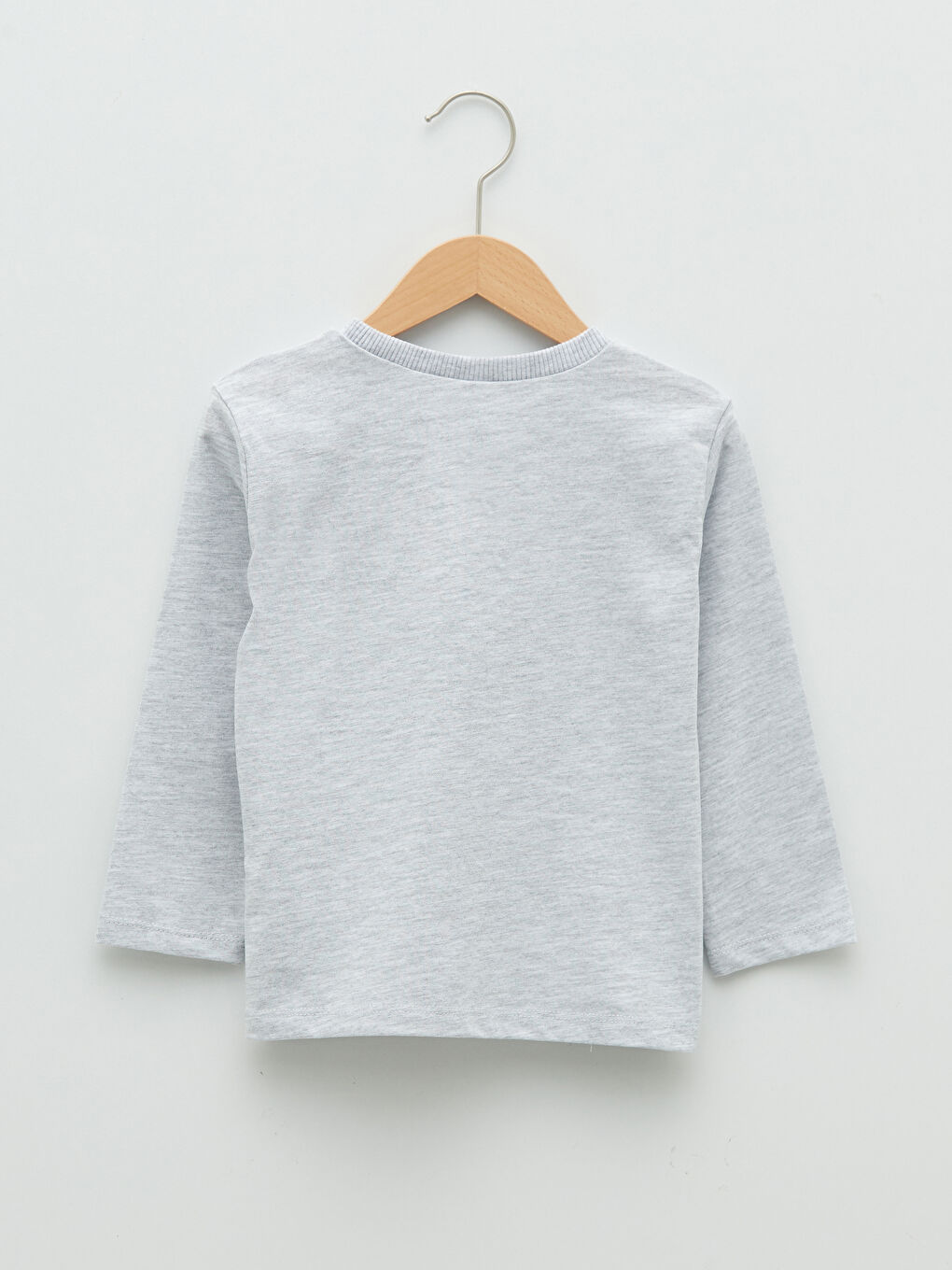 Crew Neck Long Sleeve Basic Cotton Baby Boy T-Shirt 2-Pack-2