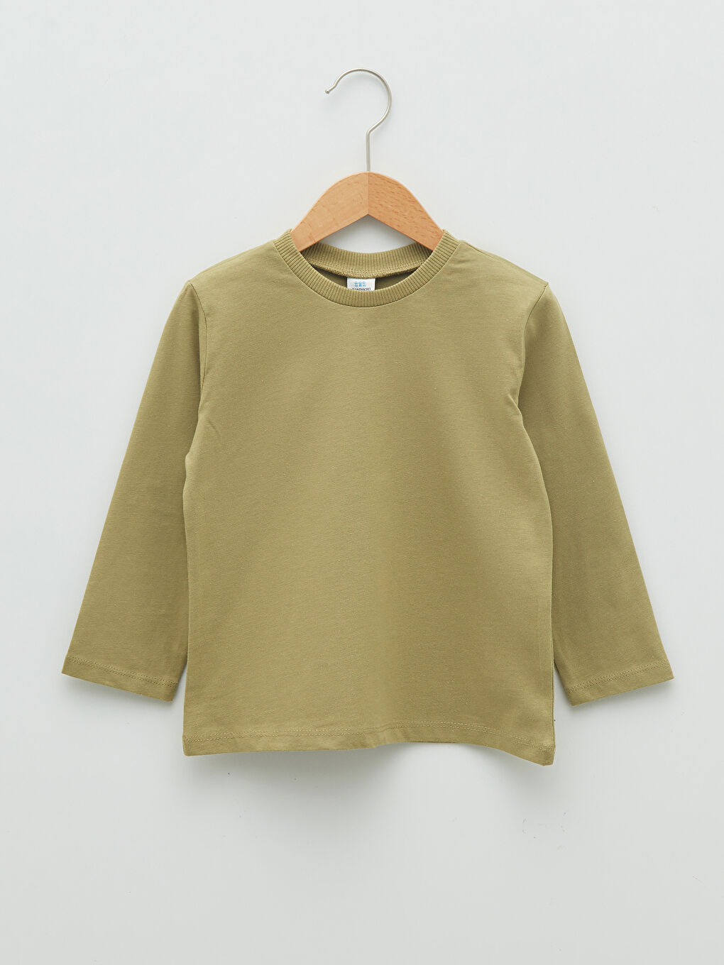 Crew Neck Long Sleeve Basic Cotton Baby Boy T-Shirt 2-Pack-3