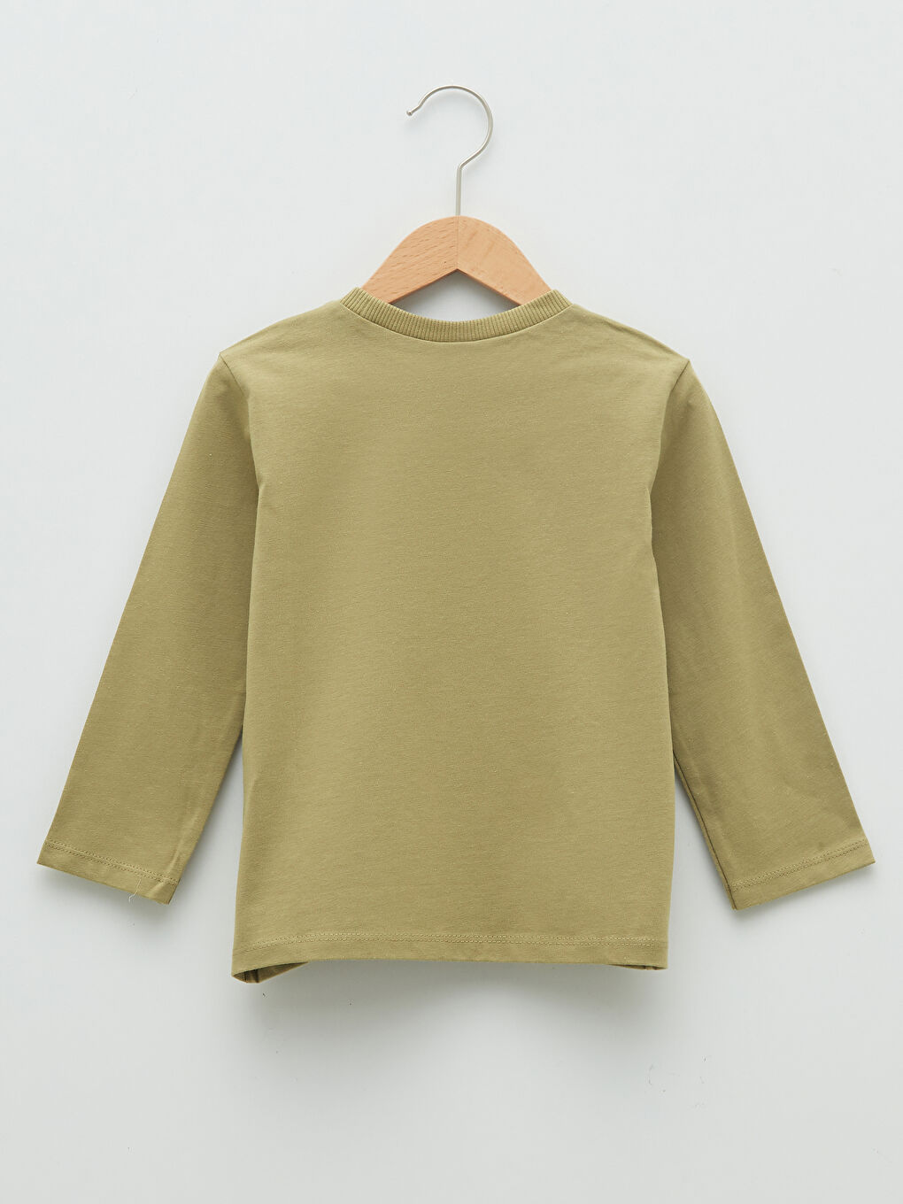 Crew Neck Long Sleeve Basic Cotton Baby Boy T-Shirt 2-Pack-4