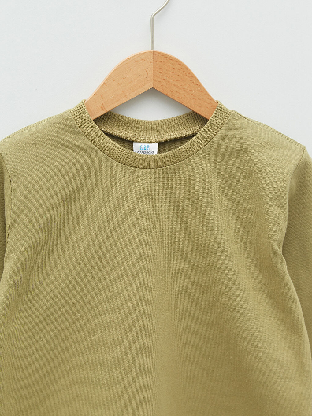 Crew Neck Long Sleeve Basic Cotton Baby Boy T-Shirt 2-Pack-5