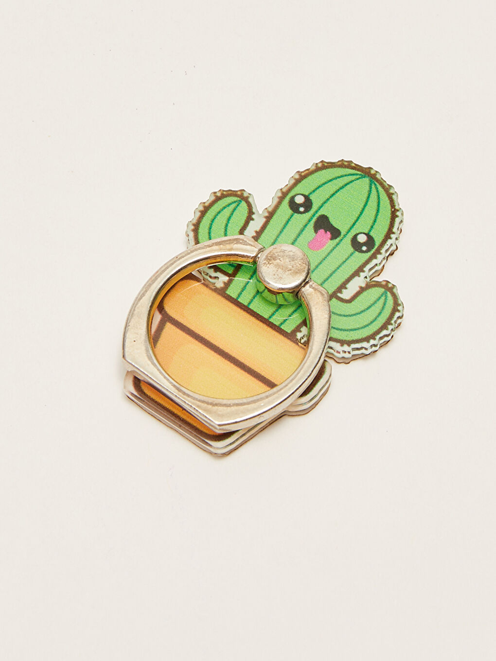 Kaktüs Desenli Telefon Parmak Tutucu-1