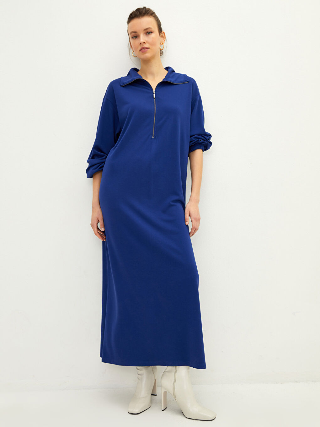 فستان بأكمام طويلة للنساء -S24155Z8-RQK