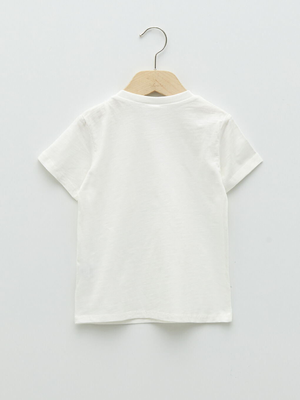 Crew Neck Short Sleeve Basic Baby Boy T-Shirt-1