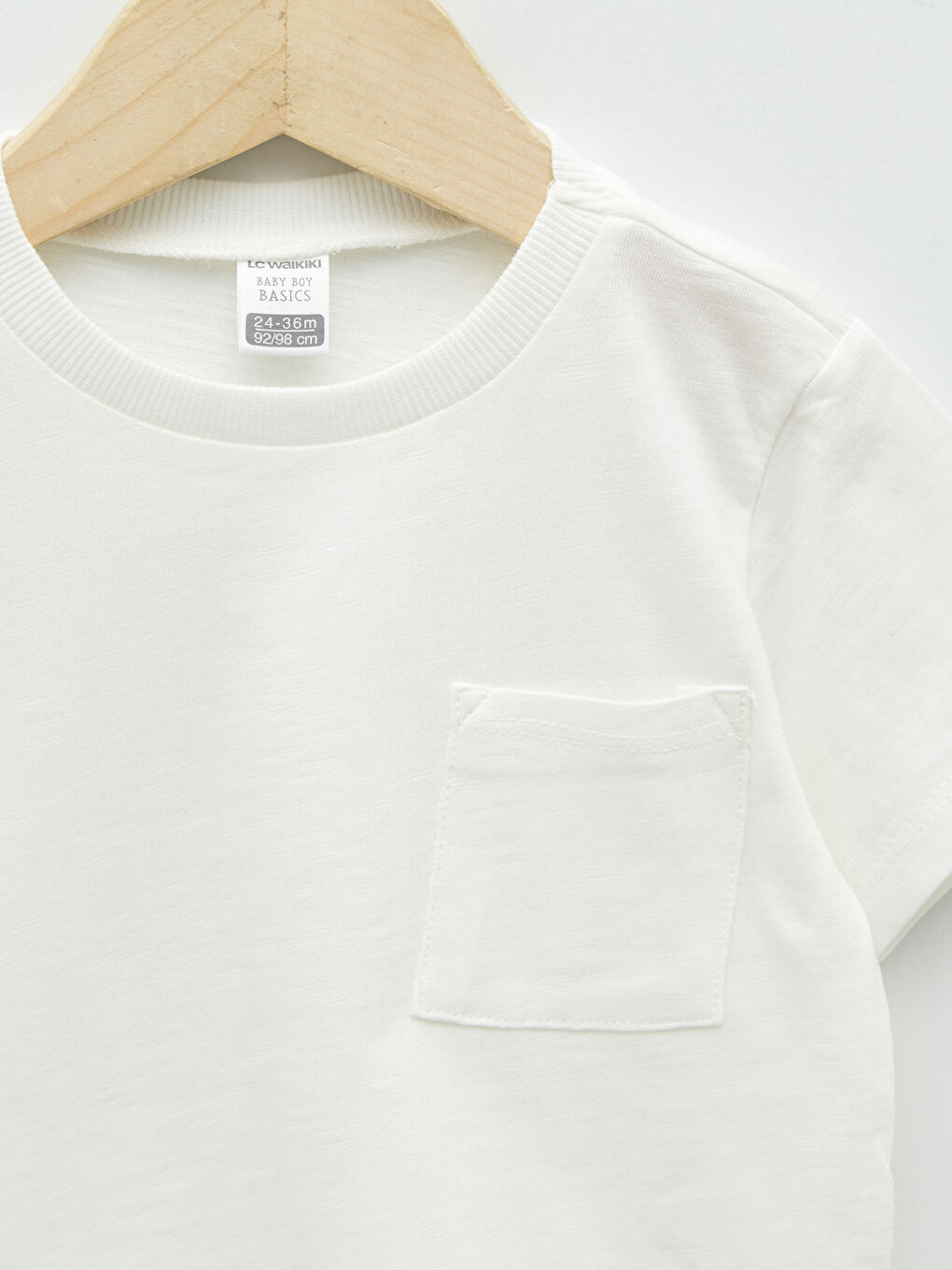 Crew Neck Short Sleeve Basic Baby Boy T-Shirt-2