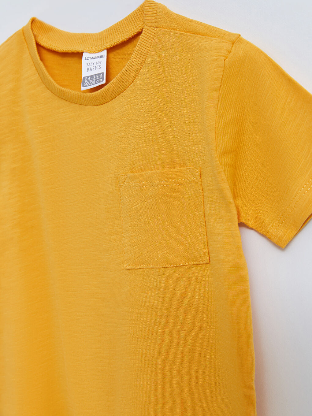 Crew Neck Short Sleeve Basic Baby Boy T-Shirt-2