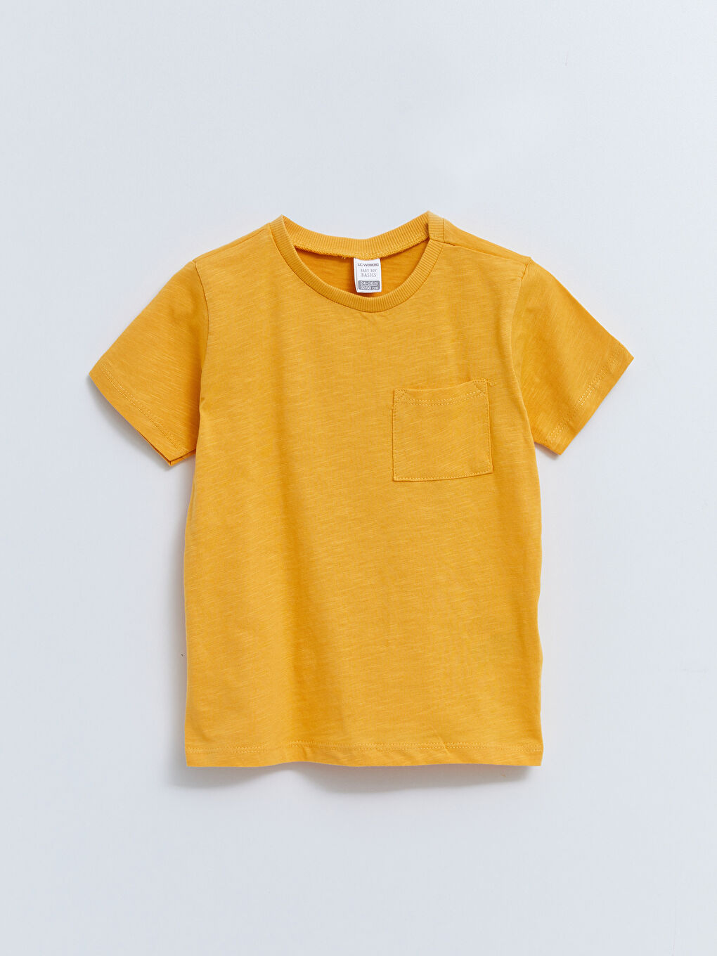 Crew Neck Short Sleeve Basic Baby Boy T-Shirt