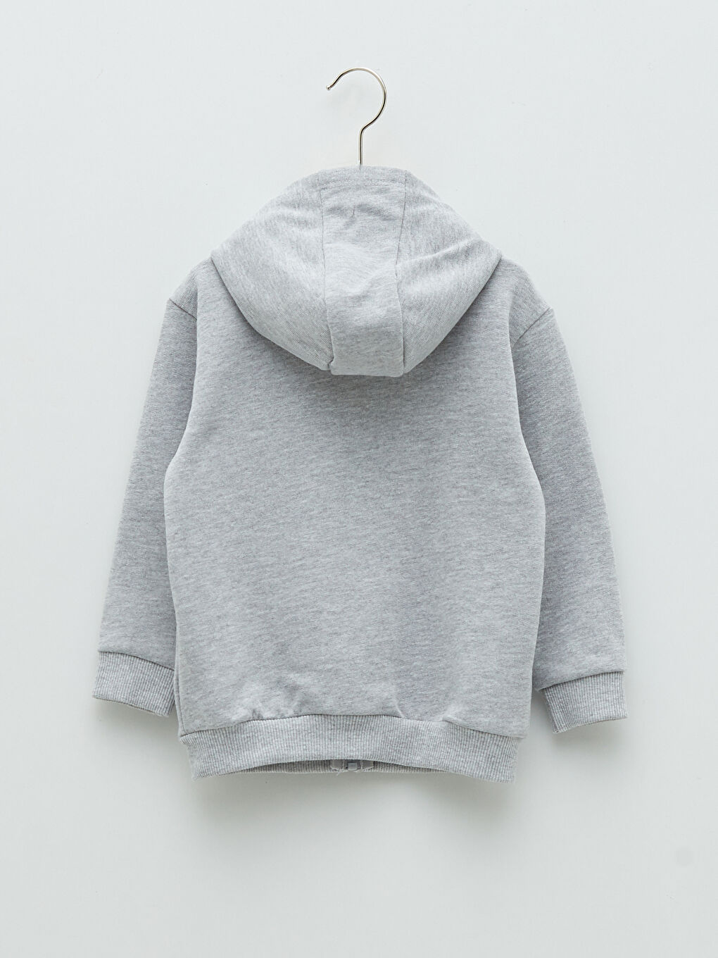 Hooded Long Sleeve Basic Baby Boy Zippered Sweatshirt-1