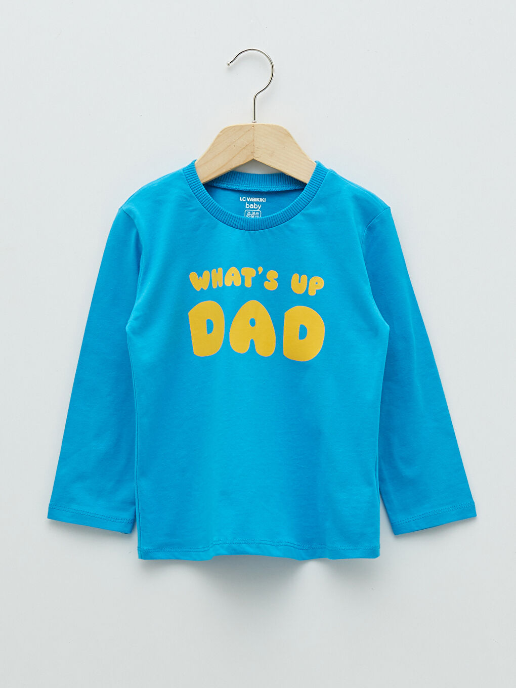 Crew Neck Long Sleeve Printed Cotton Baby Boy T-Shirt 2 Pieces-1