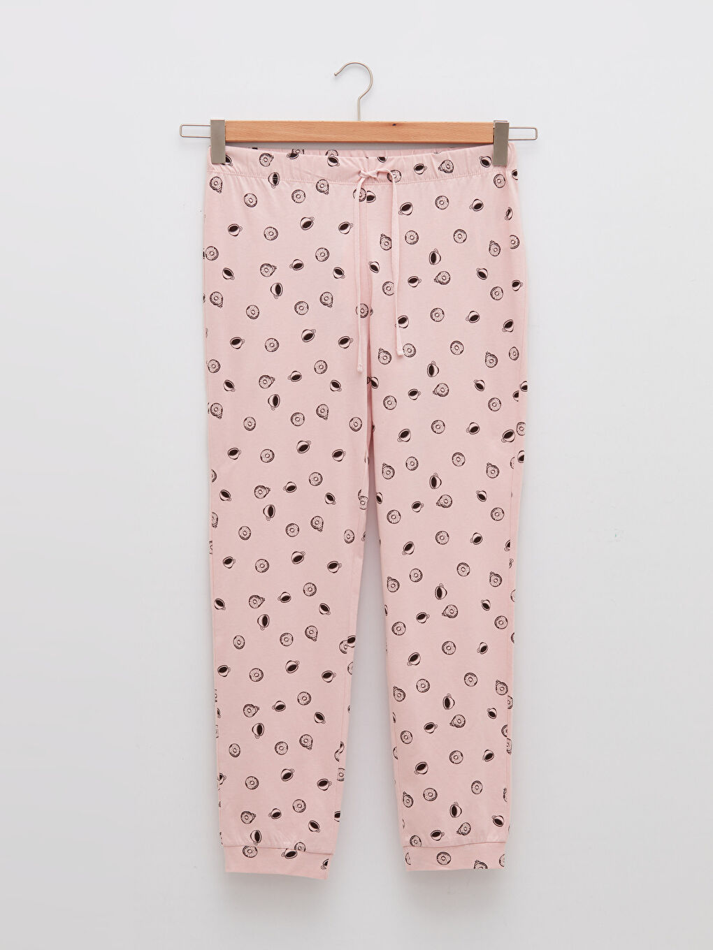 Women's Elastic Waist Printed Cotton Pajamas Bottom -S24181Z8-LSZ