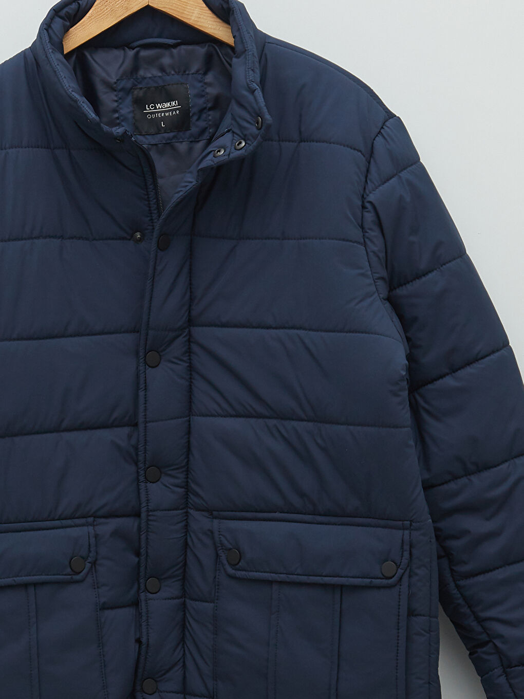 Standard Fit Funnel Neck Men's Puffer Coat-7