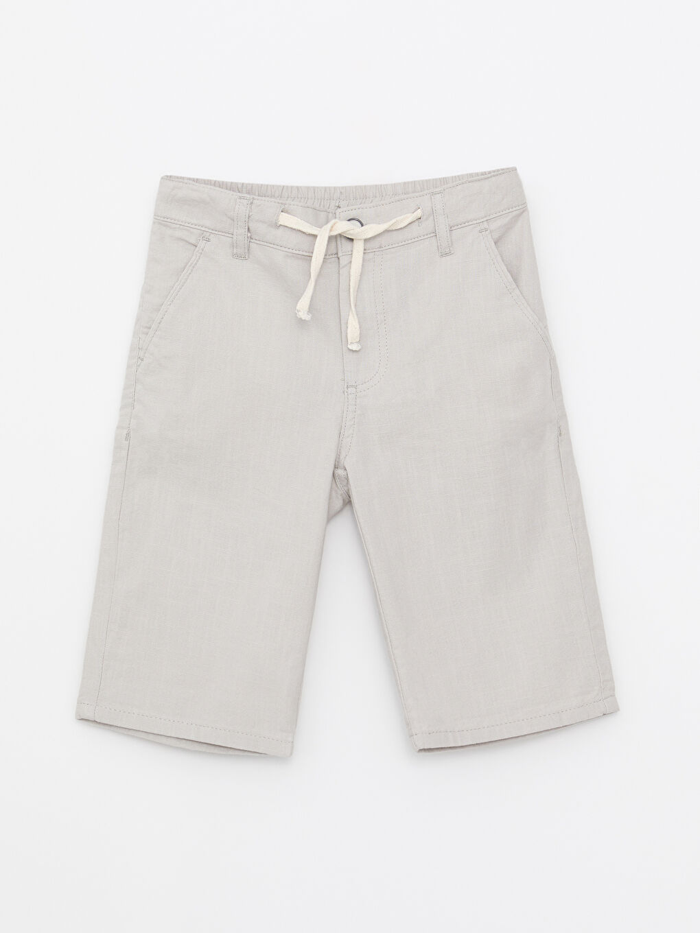 LCW Kids Gri Basic Gabardin Erkek Çocuk Roller