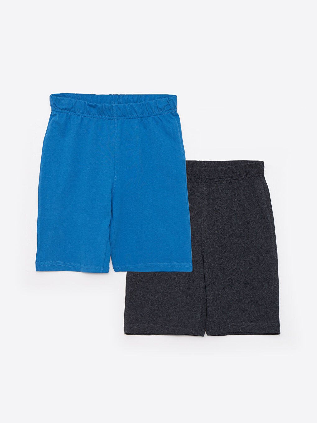 Mavi Beli Lastikli Basic Erkek Çocuk Şort 2'li