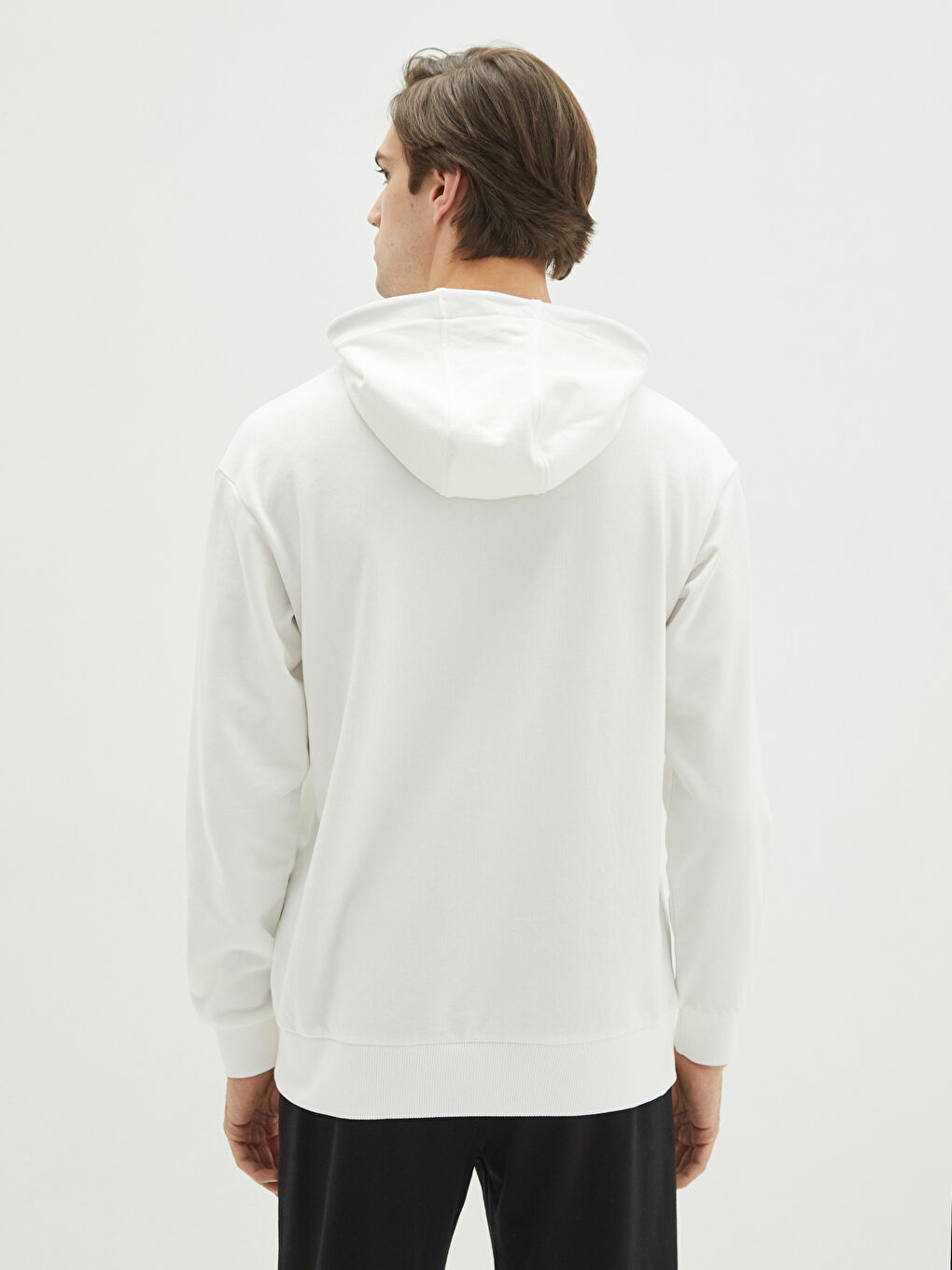 هودي كم طويل مطبوع أوفراسايز للرجال-4